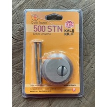 Kale Pirinç Saten Renk Çelik Kapı Silindir Rozeti Barel Rozeti Kapı Göbeği