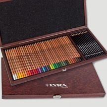 Lyra 50 Parça Polycolor Özel Gül Ağacı Ahşap Kutu Sketch Set