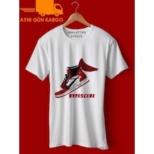 Tenis Jordan Retro 1 Fly Baskılı Tişört Ücretsiz Kargo