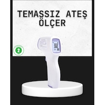 Mey İthalat Temassız Termometre Hızlı Ölçüm Güvenli Dijital Ateş Ölçer