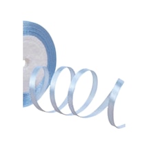 Saten Kurdele 6 Mm Bebe Mavisi 2 Metre