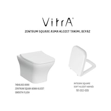 Zentrum Square Asma Klozet, VitrA Integra Square Klozet Kapağı 191-003-009