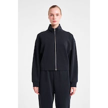 Lescon Kadın Fermuarlı Sweatshirt 25n-2105 Siyah