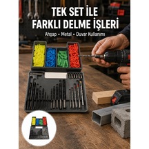 Matkap Ucu Seti Organizerli Çok Amaçlı Delme Uçları Yeni Nesil 08375442