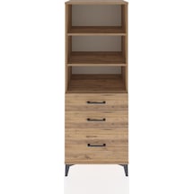 Hyperion Dolap 3 Raflı 3 Çekmeceli 60x44x163 Çam-çam Çam