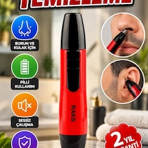 Raks Leo Pilli Kulak Ve Burun Tüy Temizleme Makinesi Kırmızı