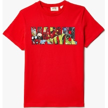 Koton Marvel T-shirt Lisanslı Kısa Kollu Bisiklet Yaka Pamuklu Kırmızı 4skb10314tk Kırmızı