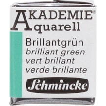 Schmincke Akademie Aquarell Yarım Tablet Sulu Boya 551 Brilliant Green