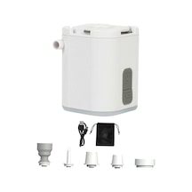 Suntek Işıklı Mini Hava Pompası Hızlı Şişirme Söndürme Beyaz