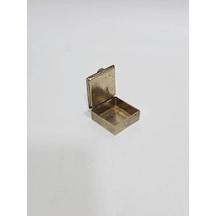 Antika Fransız Minyatür Kutu 4,1x3,9cm 111