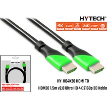Hytech Hy-Hd4K20 Hdmi To Hdmi 20M V2.0 Ultra Hd 4K 2160P 3D Kabl