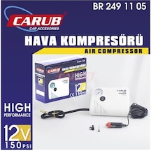 Carub Hava Kompresörü Yassı 12v Beyaz