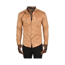 Deepsea Erkek Camel Çift Cep Süet Gömlek 2302329 Camel Deepsea Erkek Camel Çift Cep Süet Gömlek 2302329 Camel
