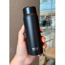 Tyeso Termos Paslanmaz Çelik, Hafif, İnce Kahve Bardağı, 200ml Siyah