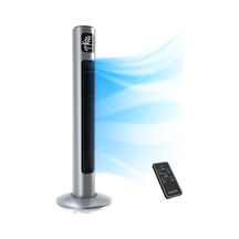 Brandson Uzaktan Kumandalı Kule Vantilatör 96 Cm, Sessiz, 3 Mod, Zamanlayıcı, Led Ekranlı Vantilatörler Gümüş