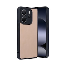 Xiaomi Redmi Note 14 4g Kılıf Aras Deri Kapak - Pudra 0.2M-Çok Renkli