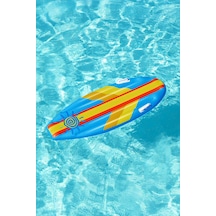 Çocuk Şişme Surf Deniz Havuz 3-10 Yaş 114 M X 46 Cm Şişme Yatak 01 Mavi