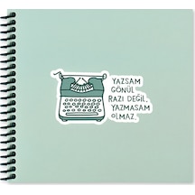 Keskin Color Sticker Defter Hisli Şeyler 16x15 50 Yp Çizgili Stickerli Defter Yazsan Gönül Razı Değil Yazmasam Olmaz Çok Renkli