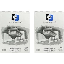 Alex Schoeller Eskiz Blok A4 50-55 Gr Spiralli 30 Lu Alx-864 2'Li
