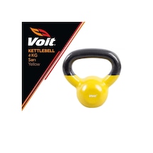 Voit Vinyl Kettlebell 4 KG Sarı