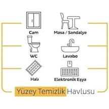 Arap Sabunu Katkılı Yüzey Temizlik Havlusu 100 Adet 0