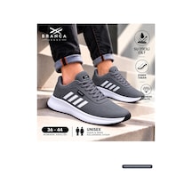 Branca Unisex Kadın Erkek Yarı Ortapedik Günlük Spor Sneaker Yürüyüş Outdoor Ayakkabı Füme - Beyaz