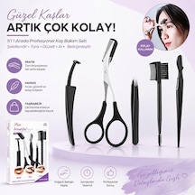 Kaş & Kirpik Bakım Ve Şekillendirme Seti - 5 Parça Profesyonel Güzellik Kiti Çok Renkli 85184631