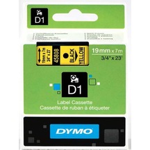 Dymo 45808 Sarı/Siyah D1 Yedek Şerit 19 MM X 7 M