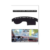 Hyundai Accent Admire/milenium 2000-2006torpido Koruma Halısı Siyah Kenar