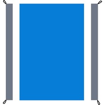 Ranyeek Su Geçirmez Katlanabilir Kamp Ve Plaj Örtüsü - 210x200cm - 4 Çivi Ve Taşıma Çantası Dahil Çok Renkli