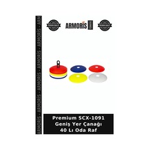Premium Scx-1091 Geniş Yer Çanağı 40 Lı Oda Raf Çok Renkli