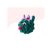 Çıngıraklı Örme Kedi Oyuncağı 9cm Yeşil