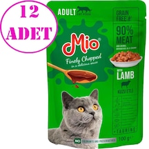 Mio Kedi Yaş Mama Kuzu Etli 100 Gr 12 Ad