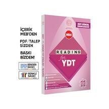 2027 YDT Mebi İngilizce 11.sınıf Reading Okuma-anlama Kitabı Soru Bankası Video Çözümlü Baskı Ücreti