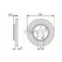 Bosch 0986479r69 Fren Diski Ön W203 00-07 Cl203 03-08 C209 02-09 W210 96-02 R170 96-03 2104210712