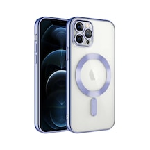 Kilifone - Apple Uyumlu iPhone 11 Pro - Kılıf Kamera Korumalı Kablosuz Şarj Destekli Demre Kapak - Lila