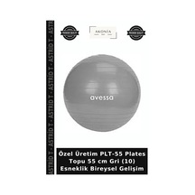 Özel Üretim Plt-55 Plates Topu 55 Cm Gri 10 Esneklik Bireysel Gelişim
