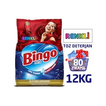 Bingo Matik Lovely Parfümlü Renkliler için Toz Çamaşır Deterjanı 2 x 6 KG