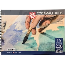 Talens Çok Amaçlı Blok Spiralli 200G 25X35 15 Yaprak
