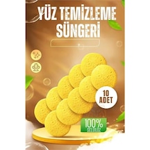 Makyaj Temizlik Pedi Cilt Temizlik Süngeri Doğal Selülöz 10 Adet Çok Renkli