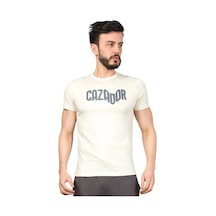 Cazador Bisiklet Yaka Erkek T-shirt 24yceeo04125 Bej