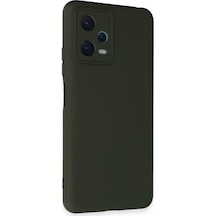 Newface Xiaomi Redmi Note 12 5g Kılıf Nano İçi Kadife Silikon - Koyu Yeşil