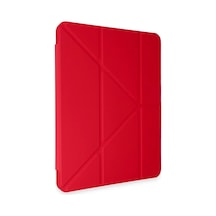 Bezos Pad 6 Kılıf Kalemlikli Mars Tablet Kılıfı - Kırmızı Hb006