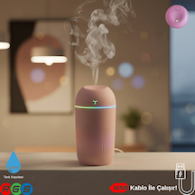 420ml Rgb Işıklı Mini Sessiz Usb Hava Nemlendirici & Aroma Difüzör
