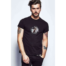 Slash Metal Rock Music Müzik Baskılı Siyah Erkek Tshirt (528885440)