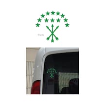 Adige Bayrak Folyo Etiket Yeşil 11 Cm