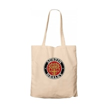 Austin Healey Logo 2 Krem Kanvas Bez Çanta Krem