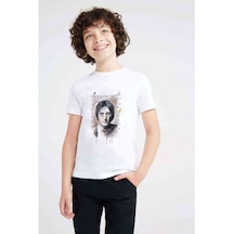 John Lennon Baskılı Unisex Çocuk Beyaz T-Shirt (534787656)