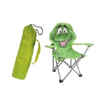 Four Season Çocuk Katlanır Kamp Plaj Sandalyesi Timsah Yeşil Taşıma Çantalı Yeşil