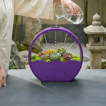 3d Baskı Self-watering Planter - Kendi Kendini Sulayan Saksı-mor Çok Renkli
